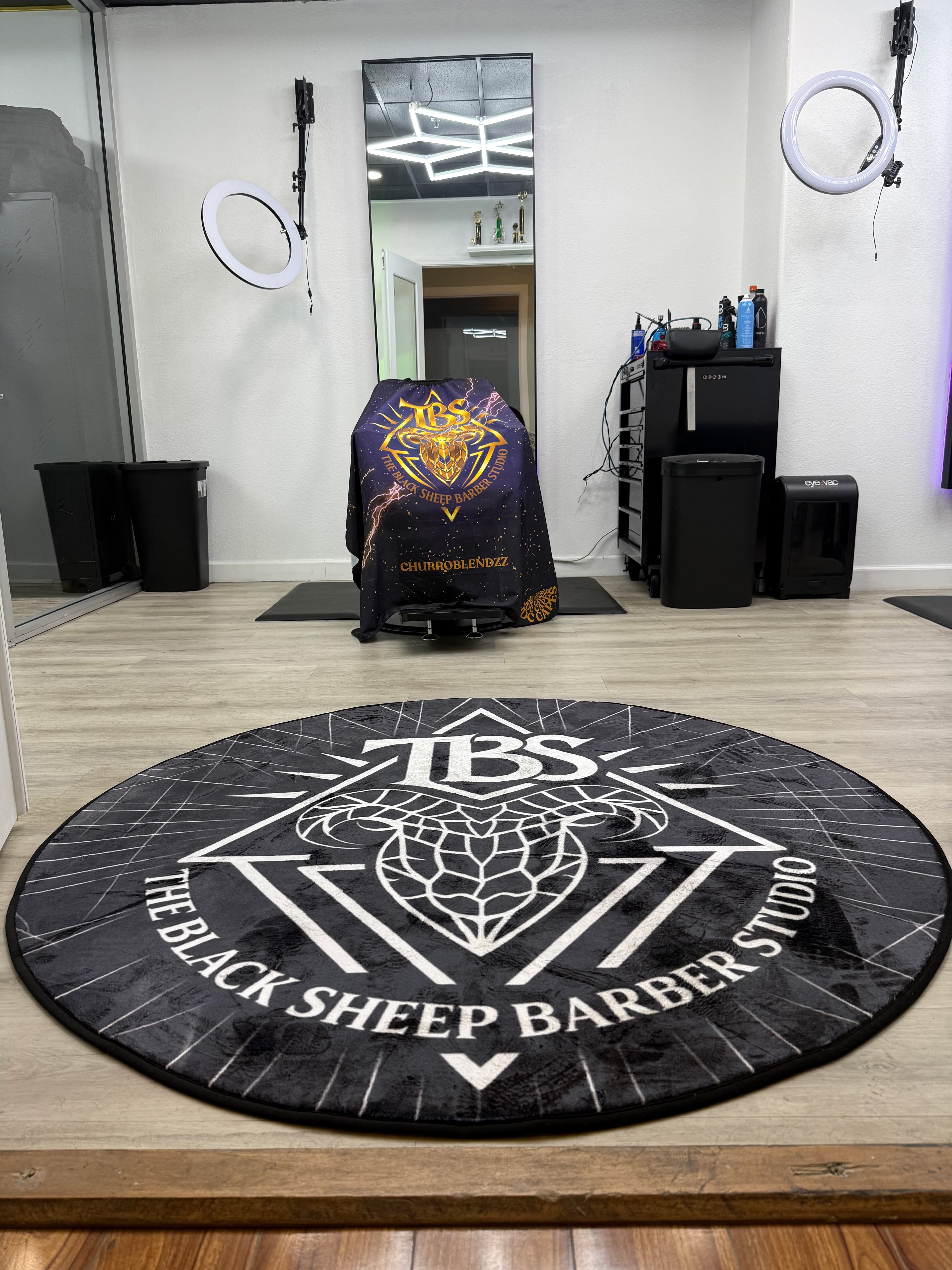 The Black Sheep Barber Studio entrance