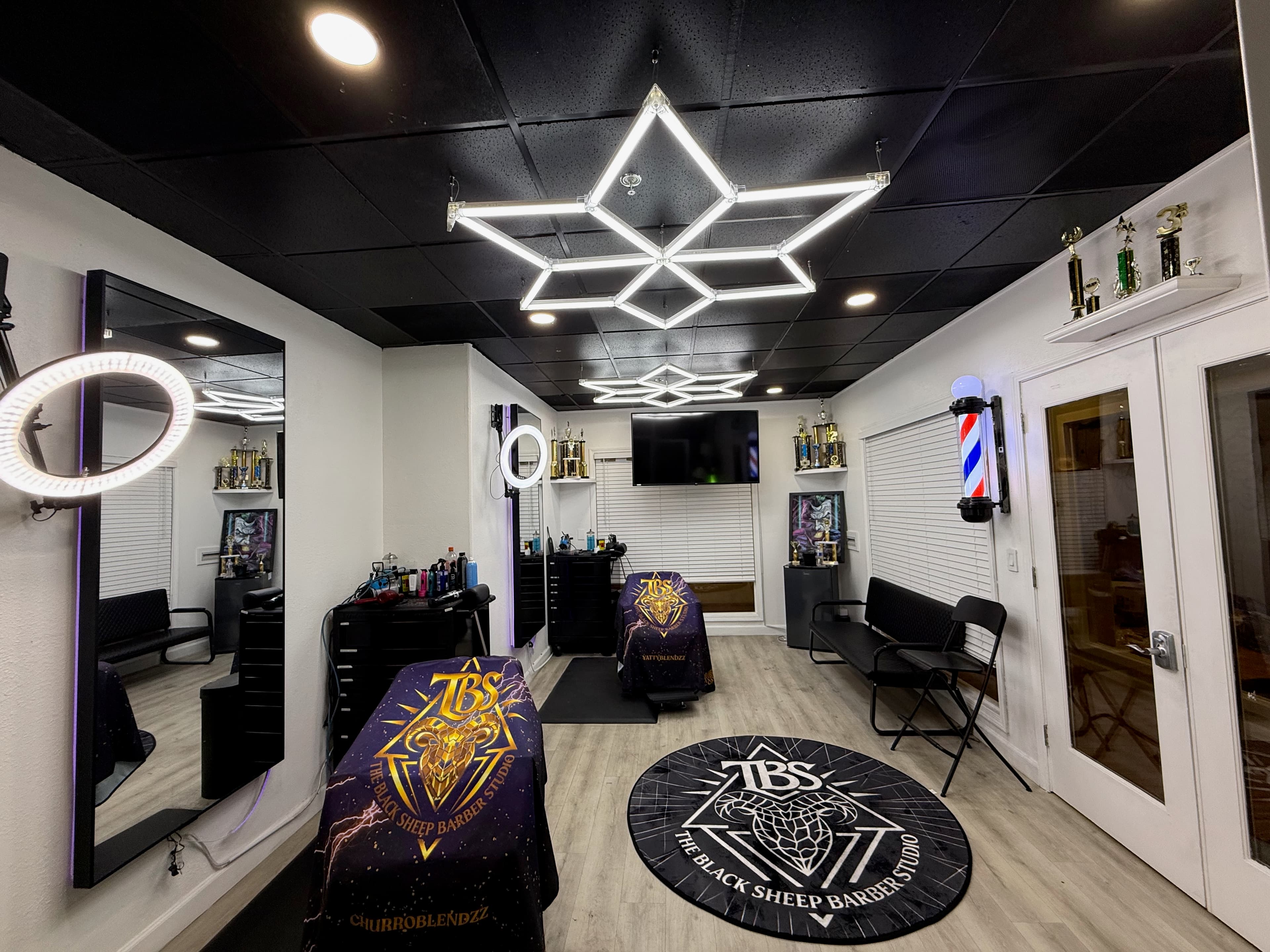 The Black Sheep Barber Studio main room